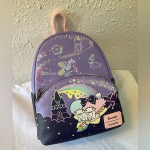 Loungefly Sanrio Little Twin Stars Sky Ride Mini Backpack NWT